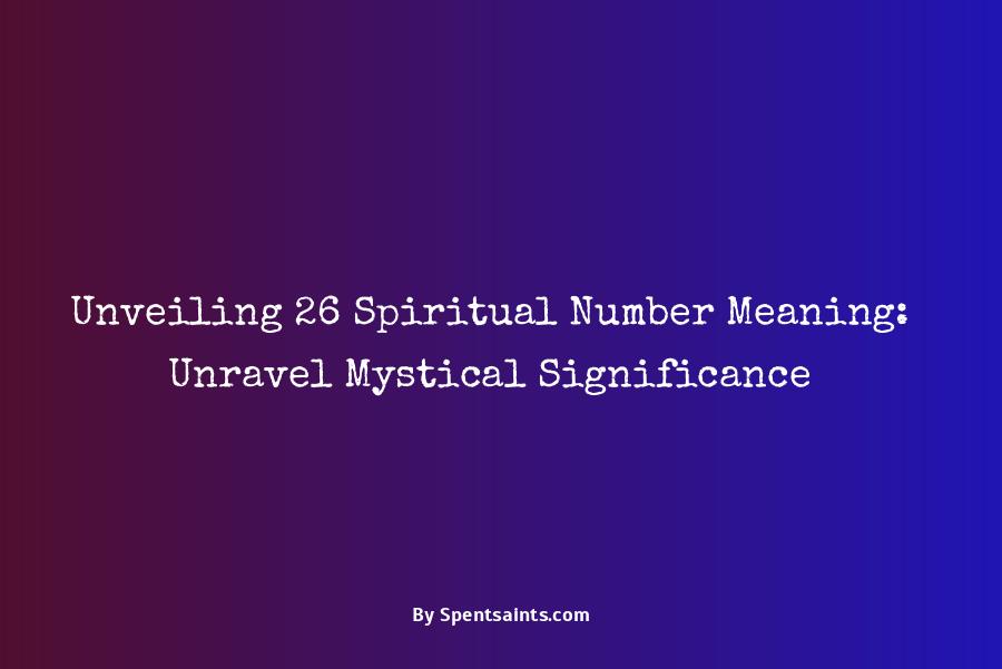 26 spiritual number meaning