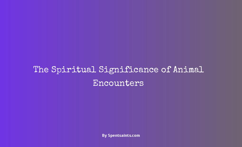 animals and their spiritual meaning