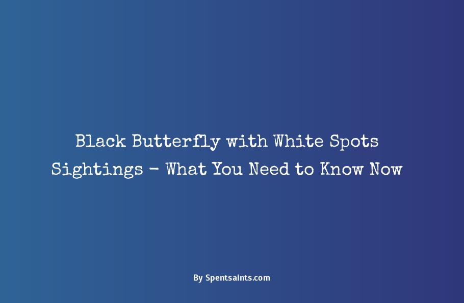 black butterfly with white spots meaning