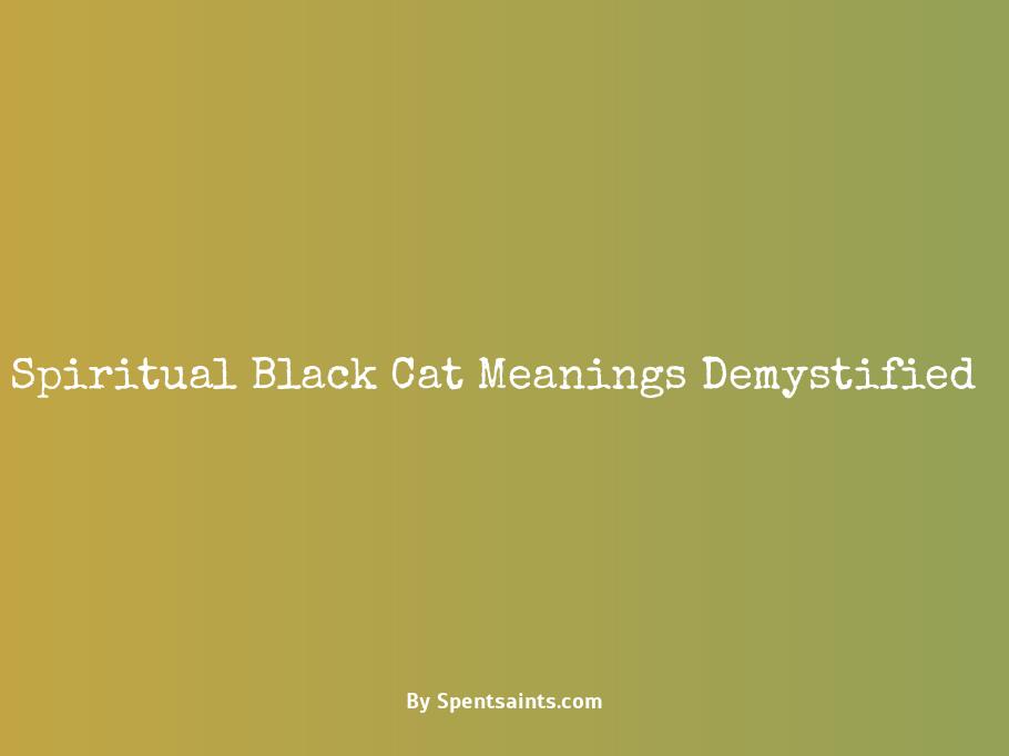 black cat spiritual meaning