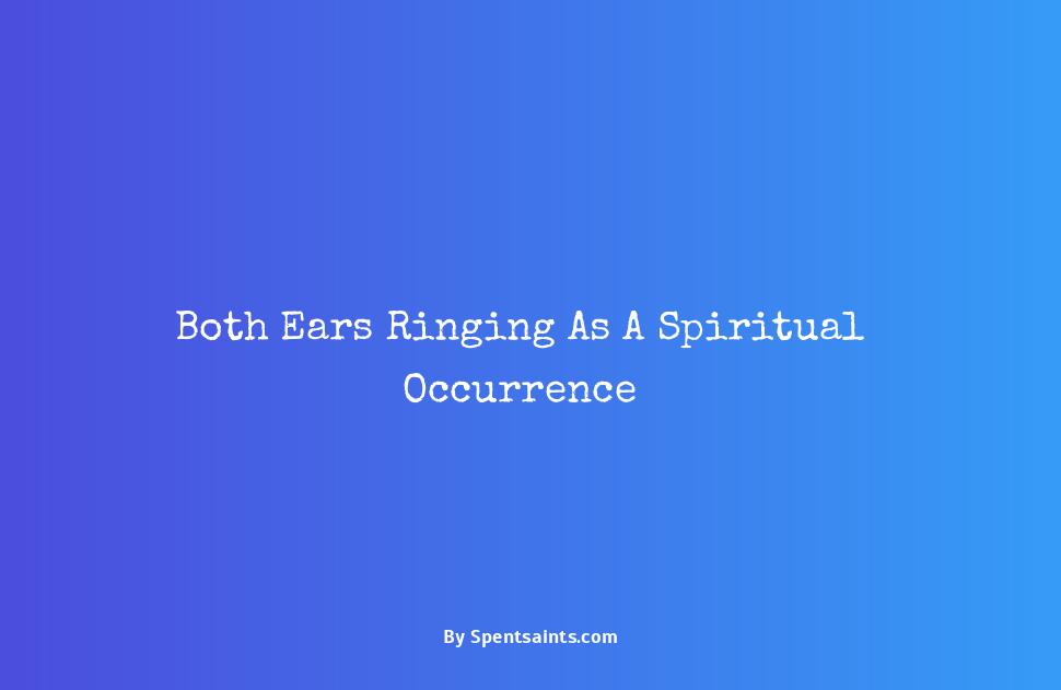 both ears ringing spiritual