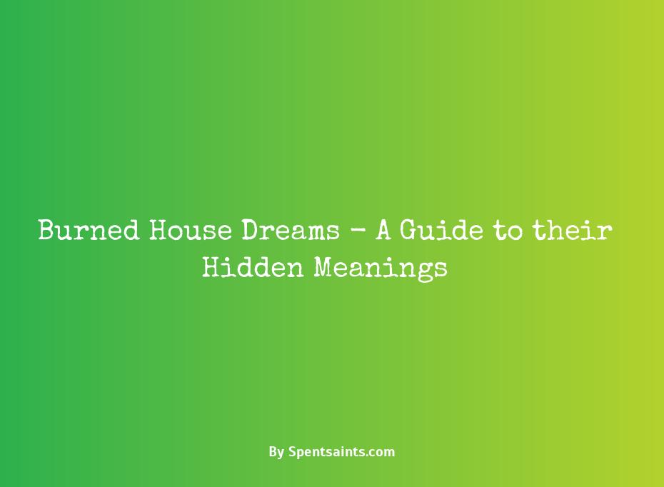 burned house dream meaning