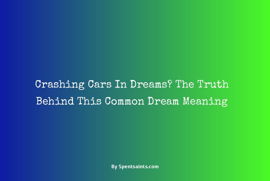car crash in dreams meaning