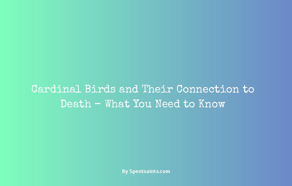 cardinal bird meaning death