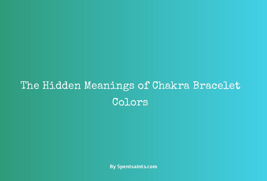 chakra bracelet color meanings