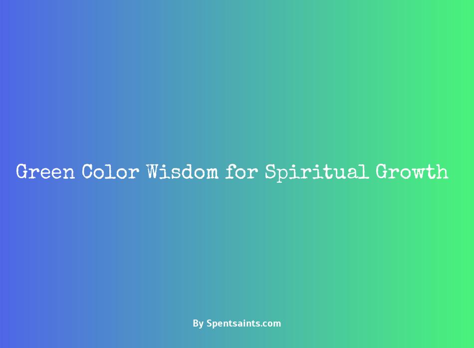 color green spiritual meaning