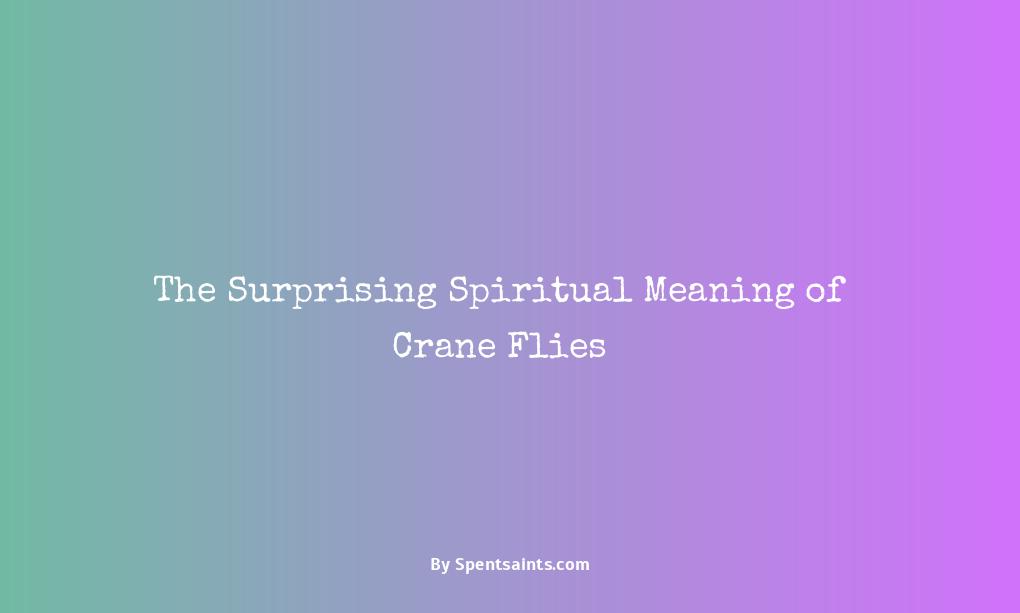crane fly spiritual meaning