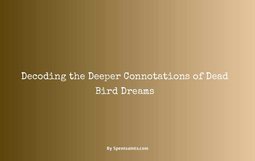 dead bird in dream