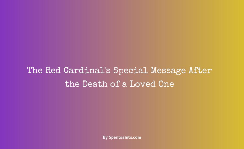 death red cardinal meaning