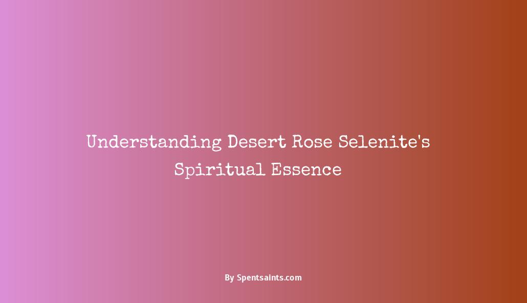 desert rose selenite meaning