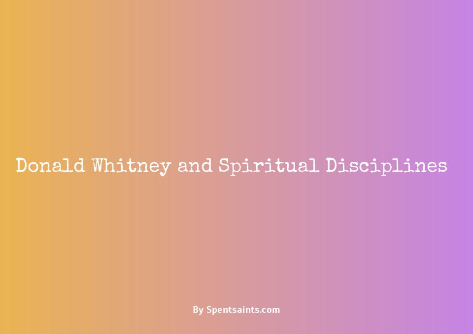 donald whitney spiritual disciplines