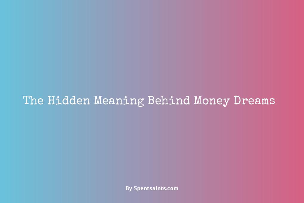dream interpretation of receiving money