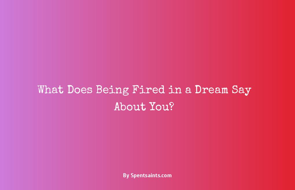 dream about being fired