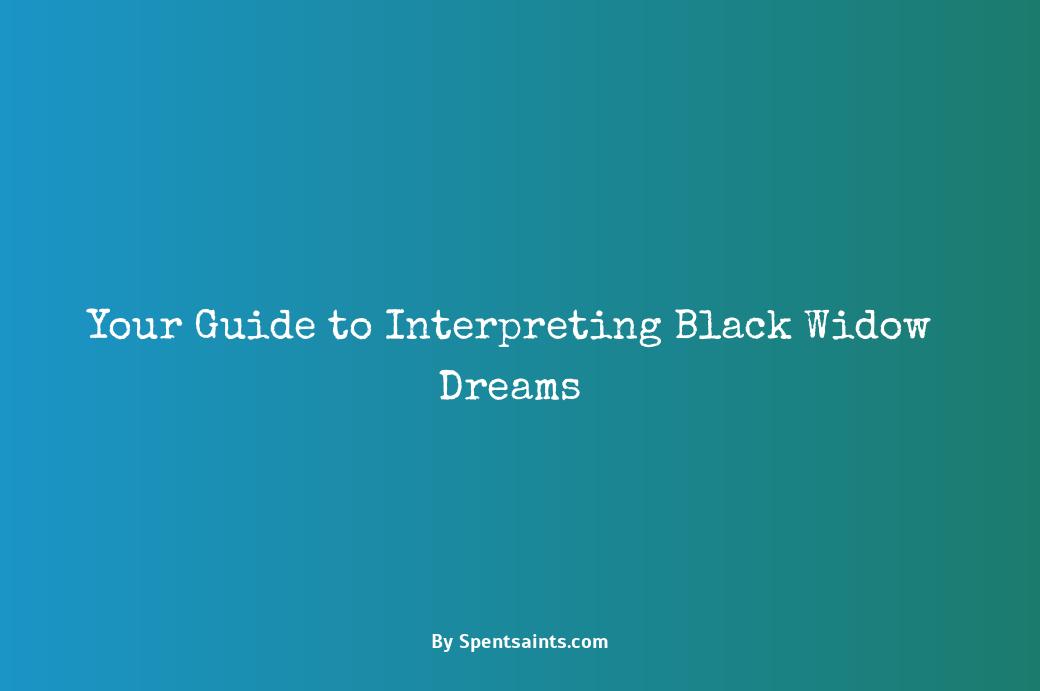 dream about black widows