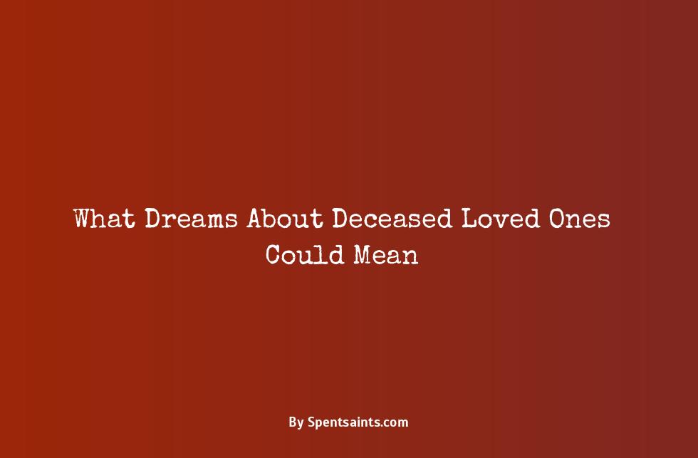 dream about someone who passed away