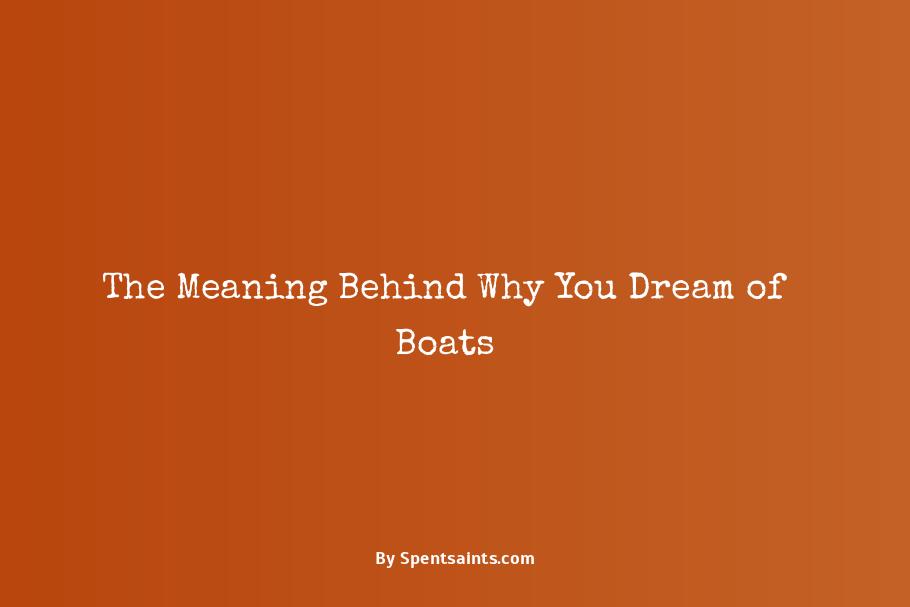 dream of boat meaning