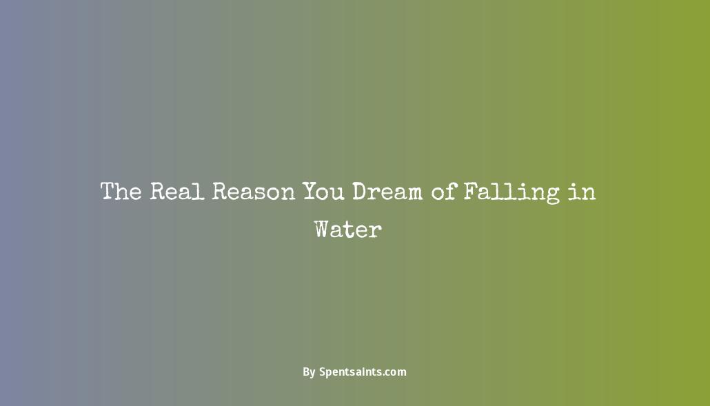 dream of falling in water