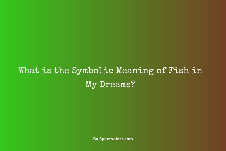 dream of fish meaning