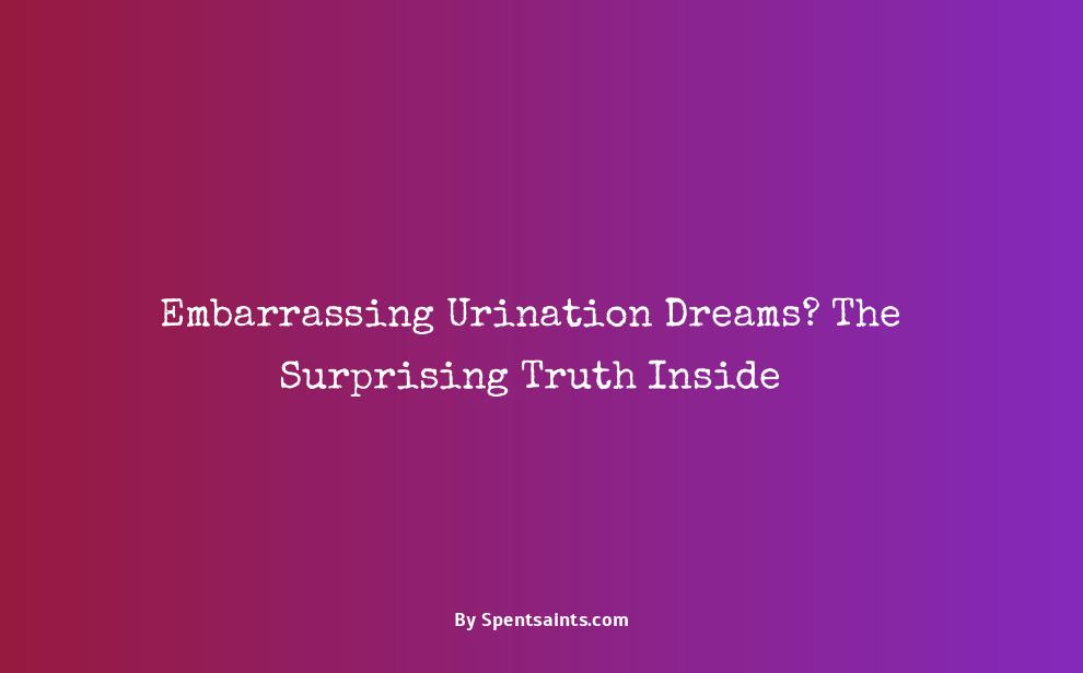 dream of urinating meaning