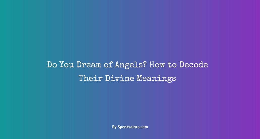 dream of an angel meaning