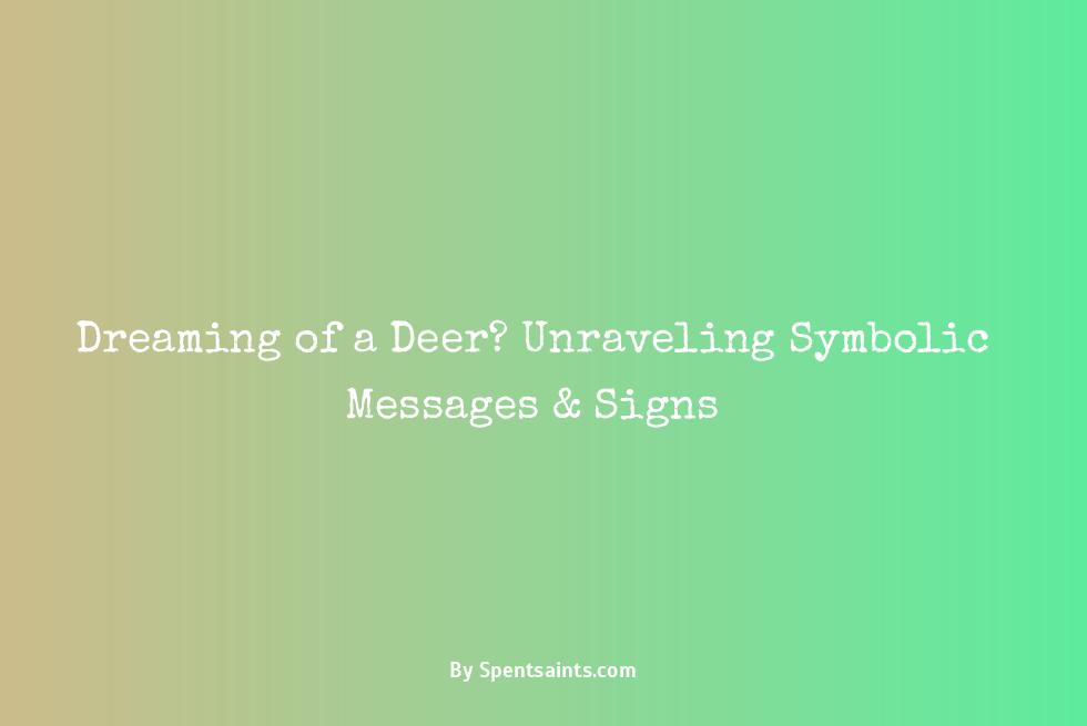 dreaming of deer meaning