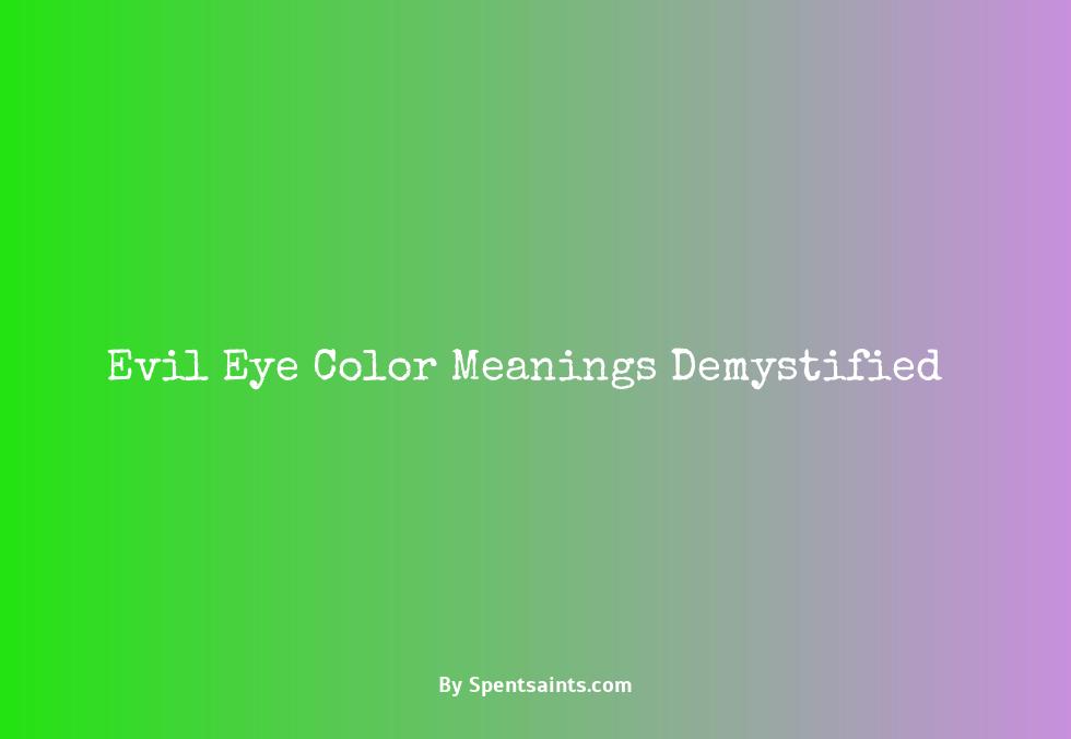 evil eye meanings colors
