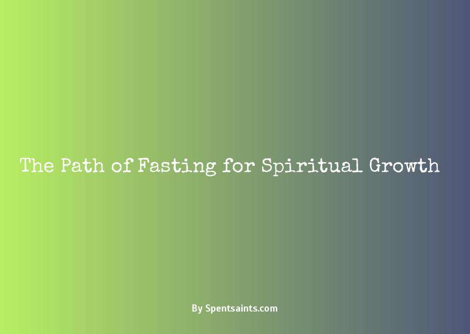 fasting for spiritual growth