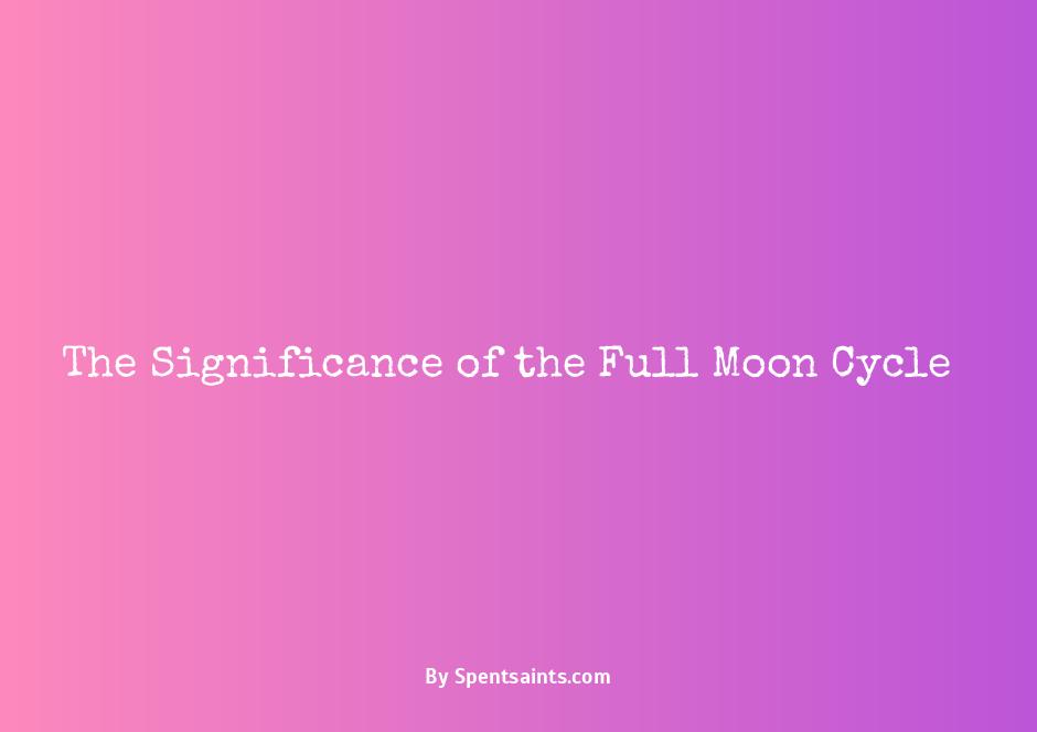 full moon period meaning