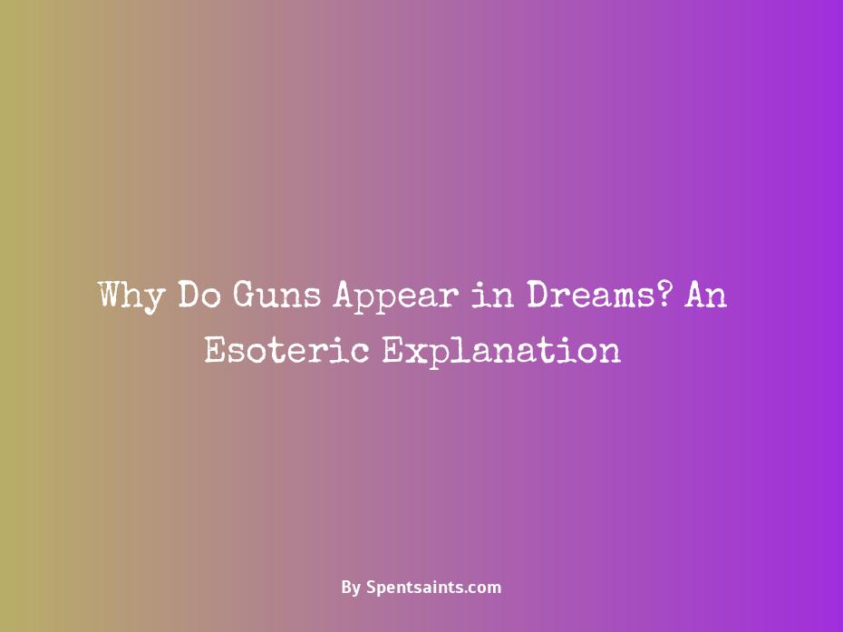 guns in dream meaning