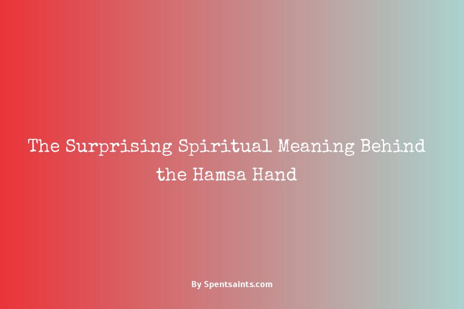 hamsa hand spiritual meaning