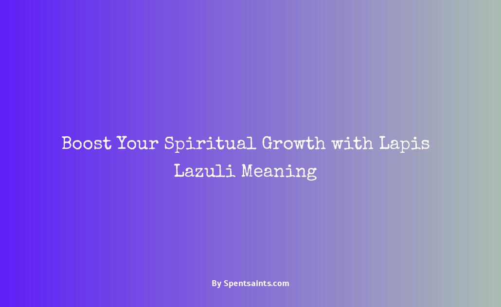 lapis lazuli spiritual meaning
