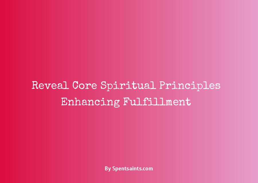 list of spiritual principles