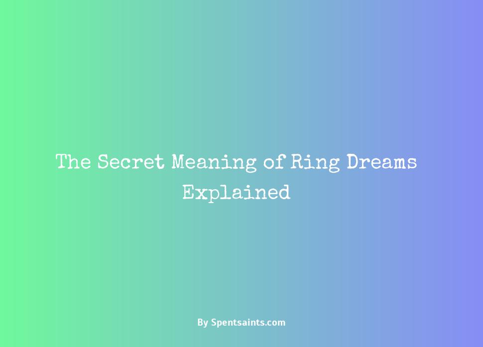 meaning of dreams ring