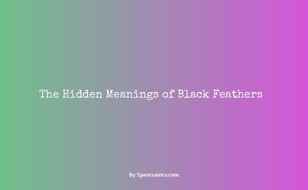 meaning of finding black feathers