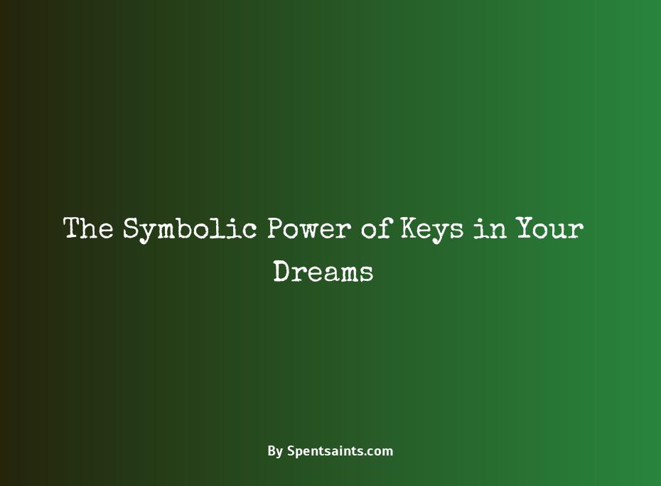meaning of keys in a dream