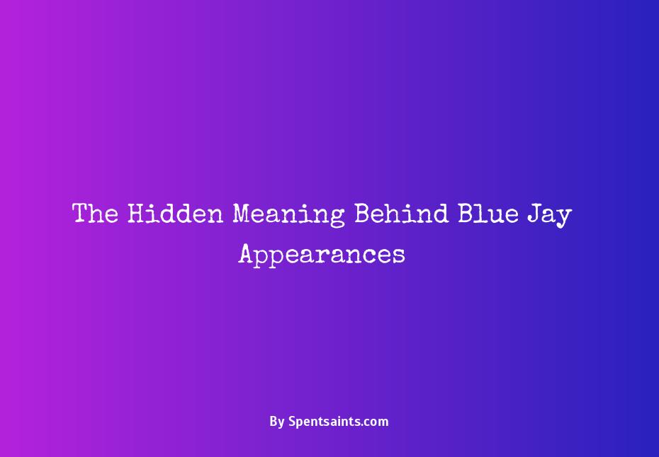 meaning of seeing blue jays