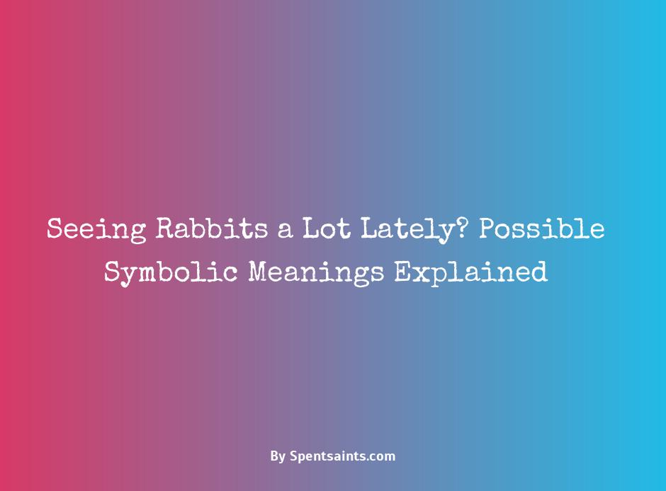 meaning of seeing rabbits