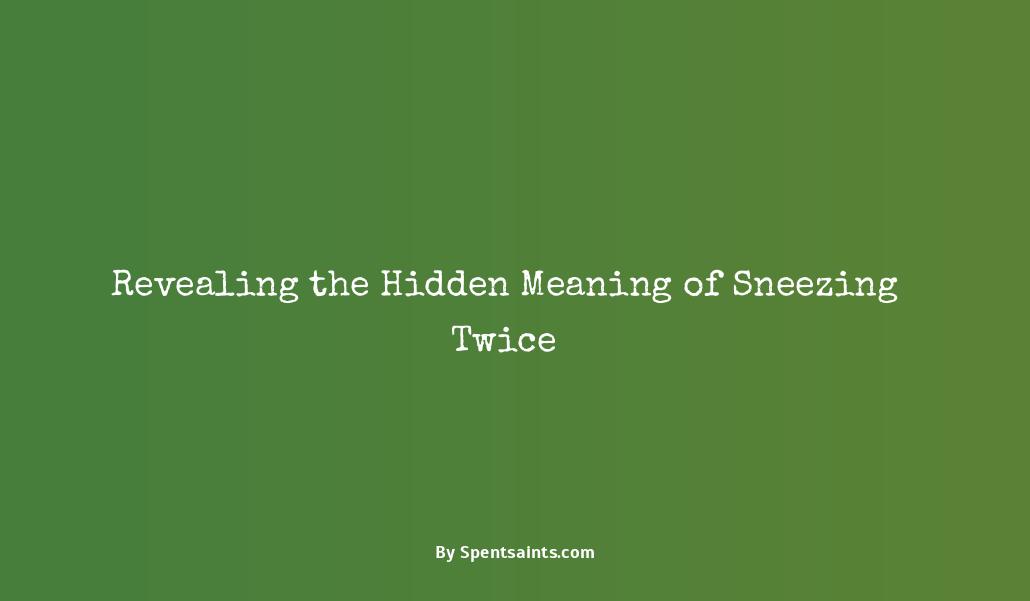 meaning of sneezing twice