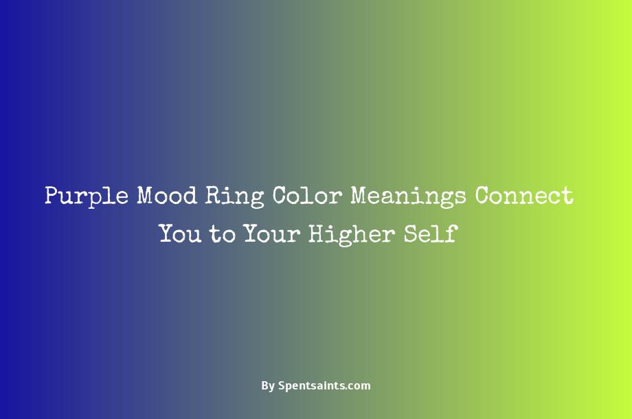mood ring color meanings purple