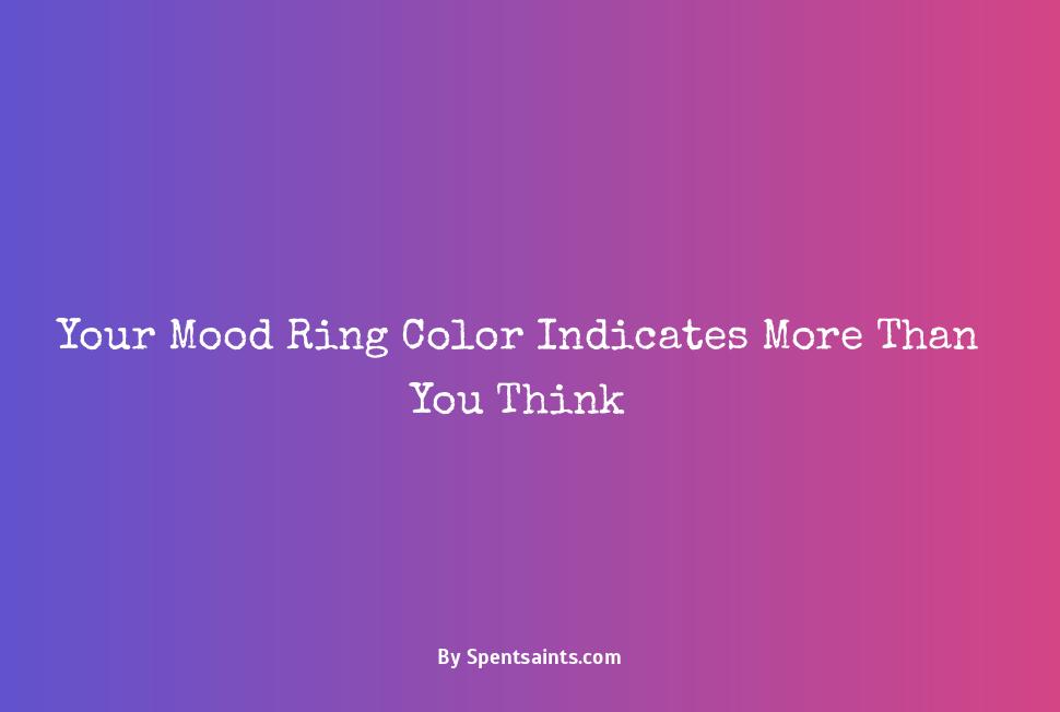 mood ring colors and meaning
