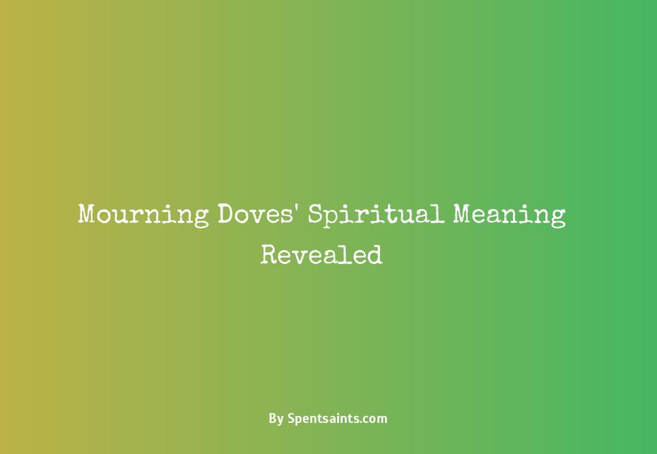 mourning doves spiritual meaning