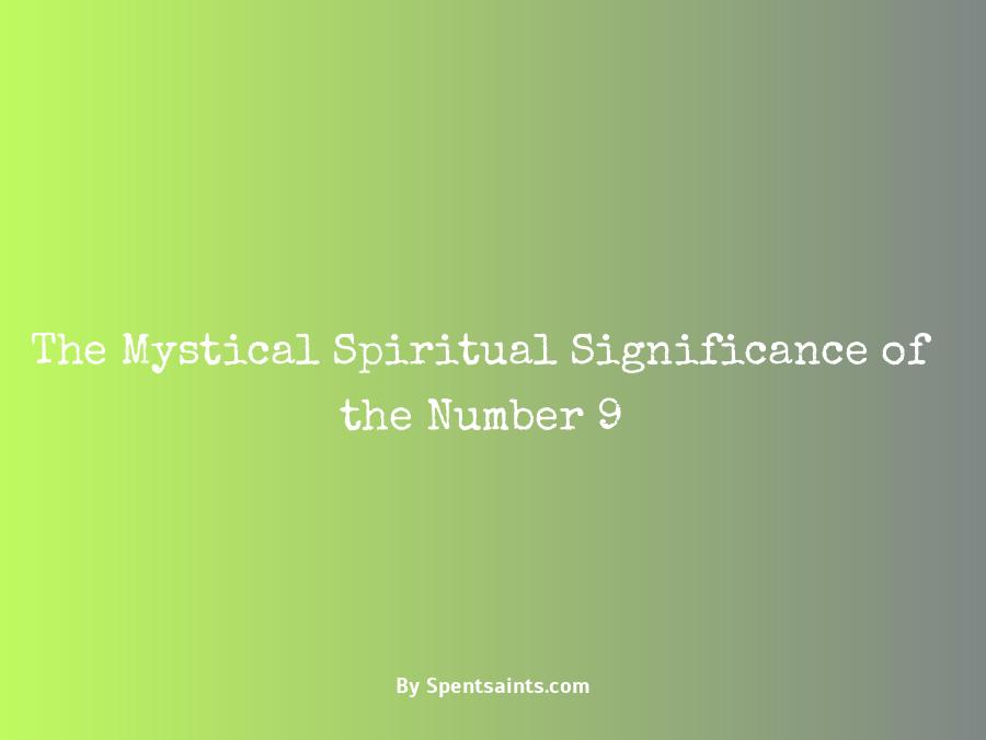 number 9 meaning spiritually