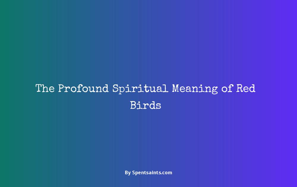 red bird meaning spiritual