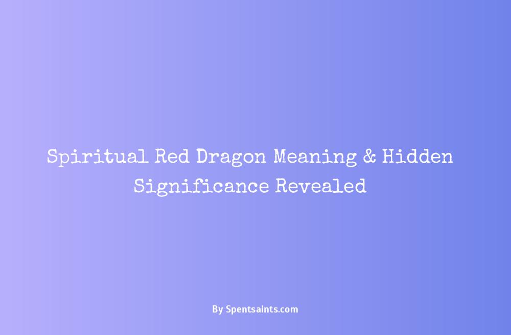 red dragon spiritual meaning