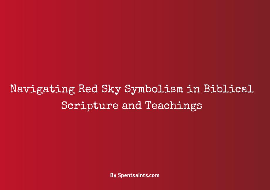 red sky meaning in bible
