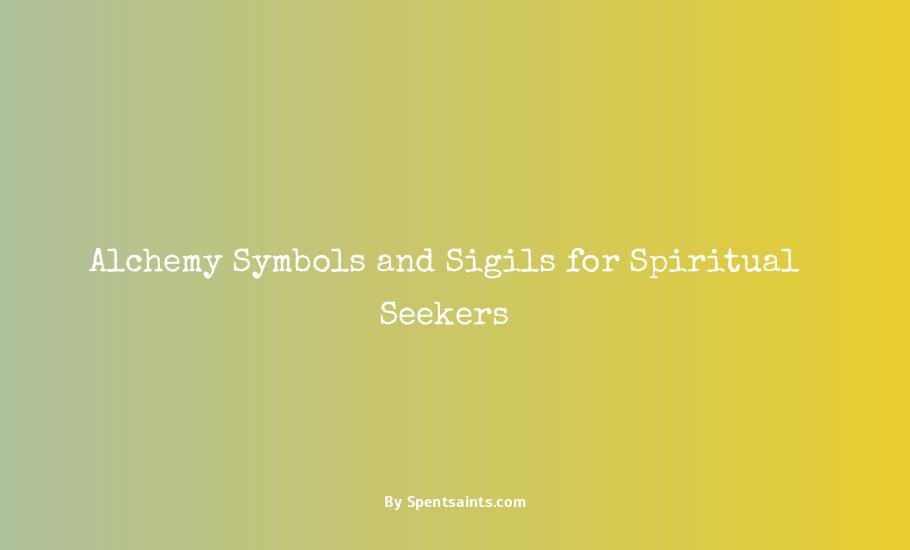 spiritual alchemy symbols and meanings