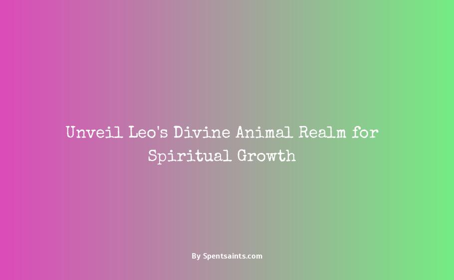 spiritual animal for leo