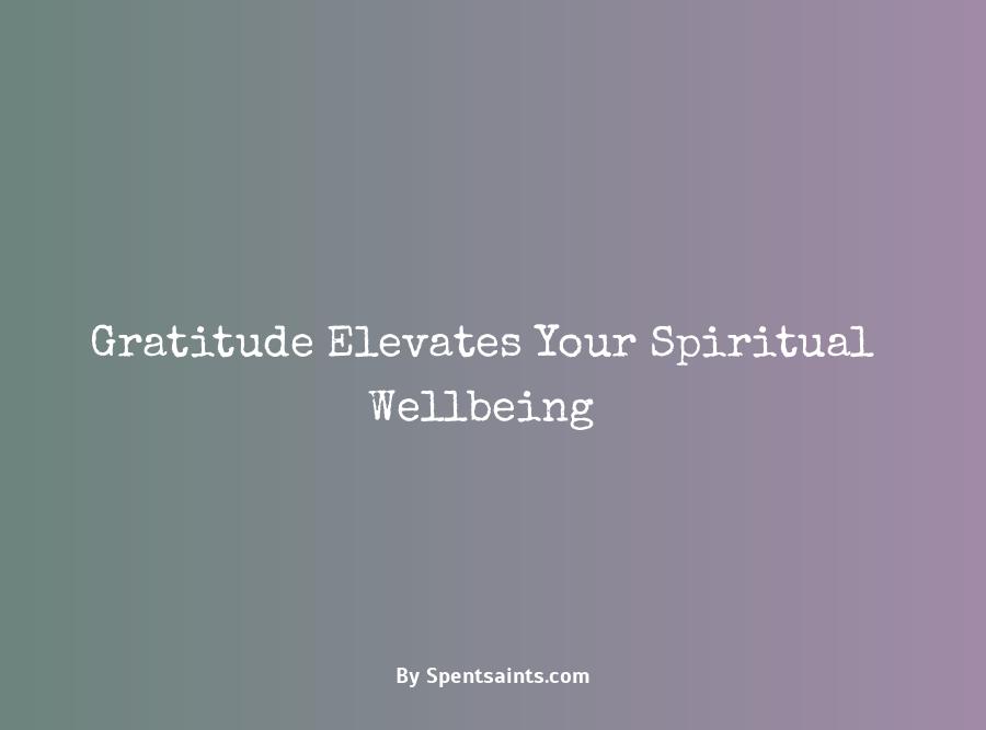 spiritual benefits of gratitude