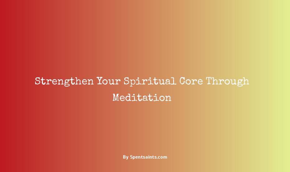 spiritual benefits of meditation