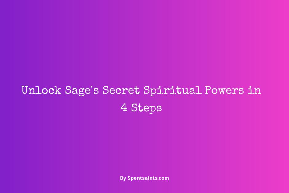 spiritual benefits of sage